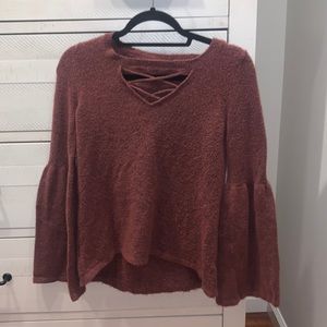 American Eagle Knit Sweater Top (bell sleeves)
